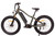 FT1000MD Mid-Drive Electric Bike in Moss green. Left side profile shot.